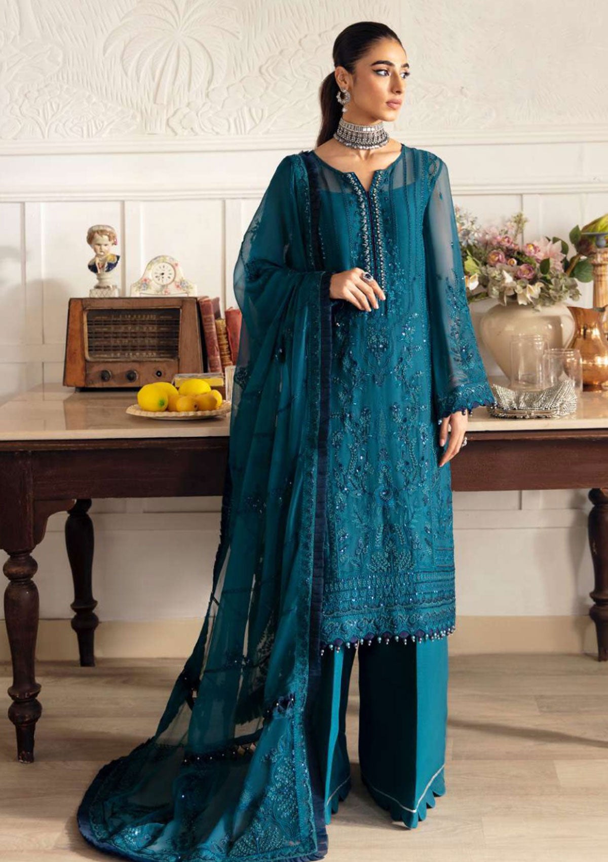 Formal Collection - Gulaal - Embroidered - Chiffon - GLEC#8 - MARLEEN