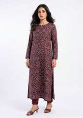 Formals - Rubaaiyat - Digital Printed - Shamoz Silk - Maroon