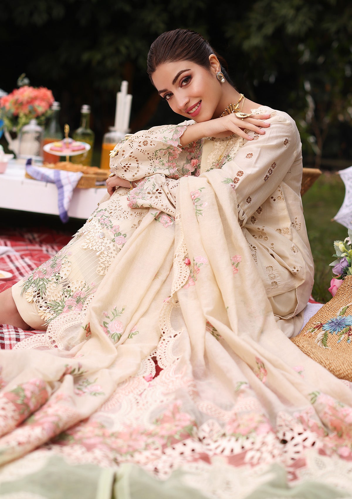 Lawn Collection - Kahf - Festive - KFL24#07 - Shireen