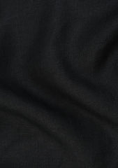 Luxury Lino Biella Selvage Stripe Linen Fabric - Black