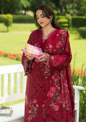 Lawn - Elaf Premium - Luxury 26 - Vol 2 - ELQ#04A - FALLING PETALS