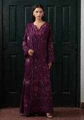 Winter - Neeshay - Reverie Karandi Unstitched 26 - MULBERRY