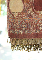 Water Wool Jamawar Shawl D - 01 - Multi