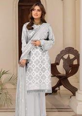 Lawn - Humdum - Premium Embroidered 25 - L Grey