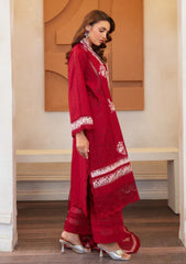 Lawn - Shazme - Noura - Luxury 25 - SHN#02 - Crimson Maroon