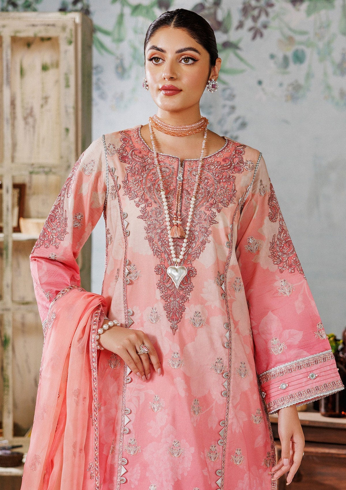 Lawn Collection - Alizeh - Maahi Vol 2 - Embroidered Printed - AF#7011 - Mala