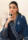 Lawn Collection - Afrozeh - Chikankari - AZURE - D#9