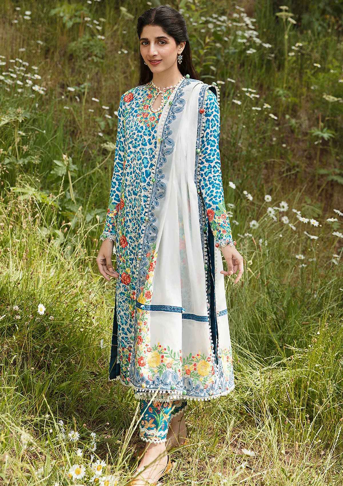 Lawn Collection - Zaha - Unstitched - Festive - ZF#8
