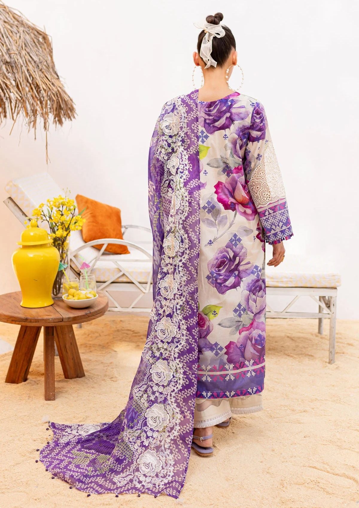 Lawn Collection - Nureh - Gardenia - Embroidered 24 - NS#138