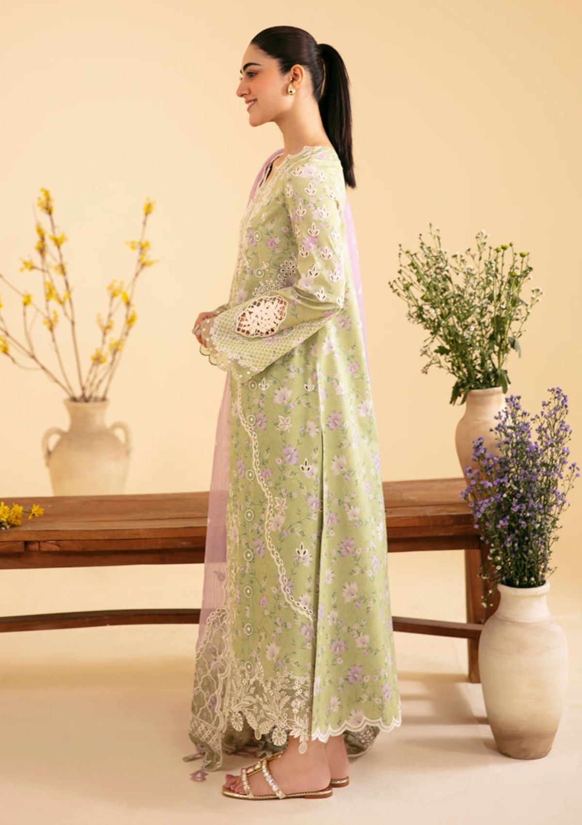 Lawn Collection - Qalamkar - Qlinekari 24 - SQ#10 - VEHJA