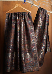 Pashmina Zari Jamawar Shawl D#50 - Black