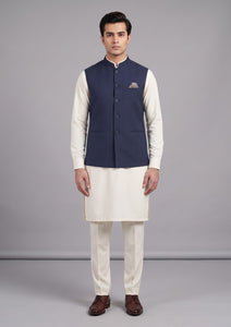 Drapers Vitale Arrival Wool Fabric - Navy