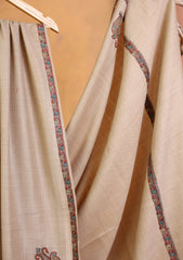 Pashmina Embroidered Border Shawl D#256 - Skin