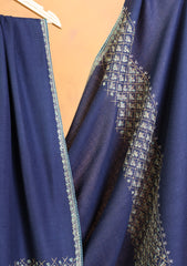 Pashmina Kashmiri Border Shawl D#168 - N Blue