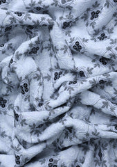Elite Men Embroidered Sequence Viscose Fabric - B White