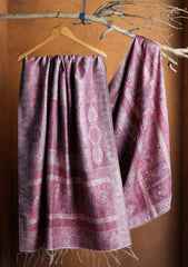 Pashmina Zari Jamawar Shawl D#72 - Falsa