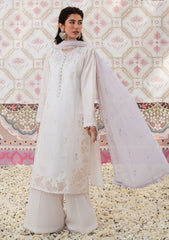 Lawn - Cross Stitch - Eid Unstitched 25 - IVORY WHISPER