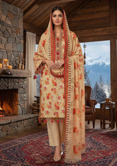 Winter - Riwaj - Printed Marina - 3 Pcs - Wool Shawl 25 - D#06