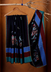 Pashmina Ari Work Shawl D#05 - N Blue