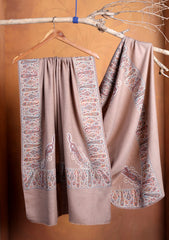 Pashmina Jamawar Shawl D#169 - Skin