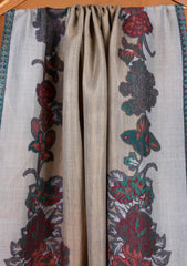 Pashmina Zari Jamawar Shawl D#05 - L Ferozi 1