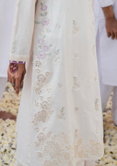 Lawn - Cross Stitch - Eid Unstitched 25 - IVORY WHISPER