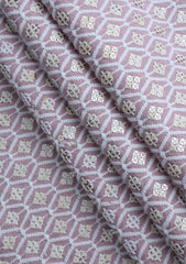 Elite Men Embroidered Sequence Viscose Fabric - Light Pink