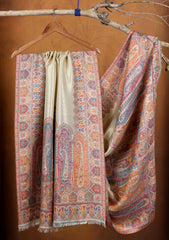 Pashmina Zari Jamawar Shawl D#03 - Golden