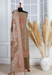 Winter - Riwaj - Pashmina Embroidered Suit - Edit 25 - D#02 - L Brown