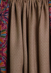 Pashmina Kalamkari Needle Work Shawl D#02 - Purple