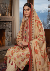 Winter - Riwaj - Printed Marina - 3 Pcs - Wool Shawl 25 - D#06