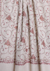 Pashmina Kashmiri Jaaldar Scarf D#35 - Skin