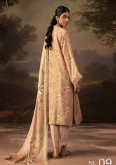 Winter - Riaz Arts - Neelum - Self Jacquard Leather Peach - NL25#09