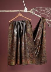 Pashmina Zari Jamawar Shawl D - 12 - N Blue