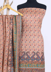 Winter - Riwaj - Printed Pashmina - 3 Pcs Suit - D#02 - Peach