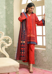 Winter - Sahar - Khaddar/Winter - Unstitched 25 - AW2-25-15 - Aztec Flame