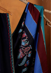 Pashmina Ari Work Shawl D#05 - N Blue