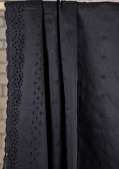 Embroidered Lawn Summer Shawl D#59 - Black