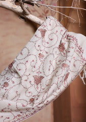 Pashmina Kashmiri Jaaldar Scarf D#35 - Skin
