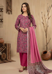 Winter - Rubaaiyat - D Prints - Marina 26 - Wool Shawl - RPM#13 - P Pink