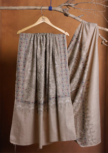Pashmina Embroidered Jaaldar Shawl D#15 - L Skin