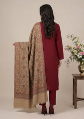 Winter - Riwaj - Pashmina Kani Jamawar 3 Pcs Suit - D#01 - Brown