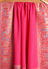 Pashmina Zari Jamawar Shawl D#122 - SH Pink