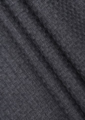 Scabal Pulse Natural Stretch Super Fine Wool Dobby Suiting - Grey