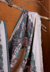 Pashmina Zari Jamawar Shawl D#03 - P Fawn