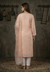 Formals - Riwaj - Fancy 26 -  Ari & Mukesh Work - 2 Pcs - D#01 - Peach 2