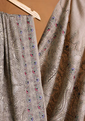 Pashmina Embroidered Jaaldar Shawl D#15 - L Skin