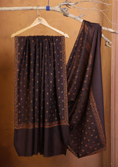 Pashmina Kashmiri Border Shawl D#179 - Choclate