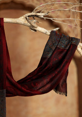 Pashmina Jamawar Scarf D#42 - Maroon