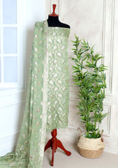 Formals - Fancy Closet - 2 pcs Suit - Chiffon Jamawar D#530 Green